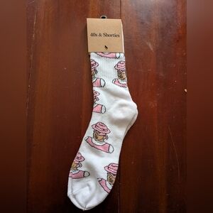 Zumiez 40s & Shorties Pink and White Socks